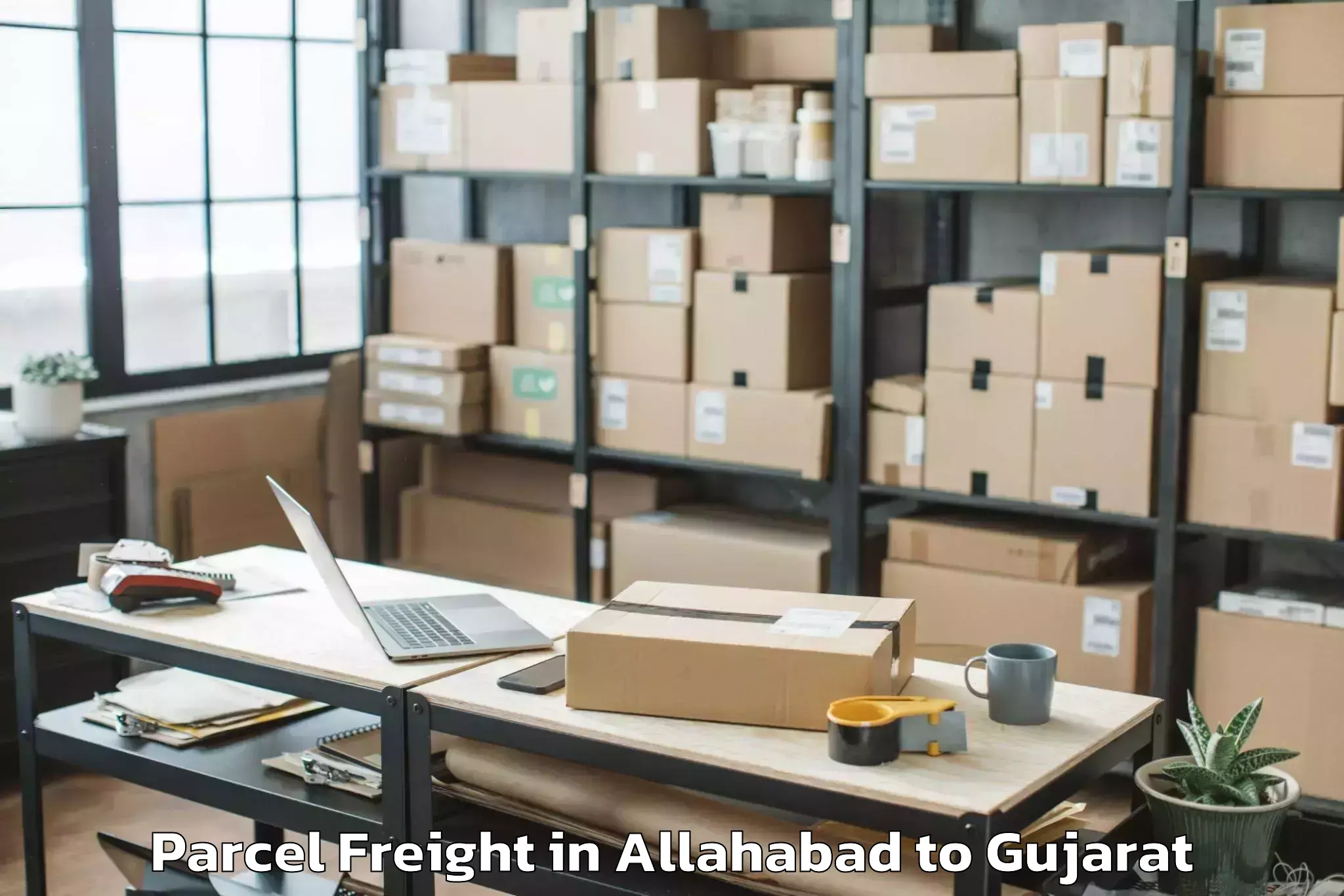 Easy Allahabad to Dahod Parcel Freight Booking